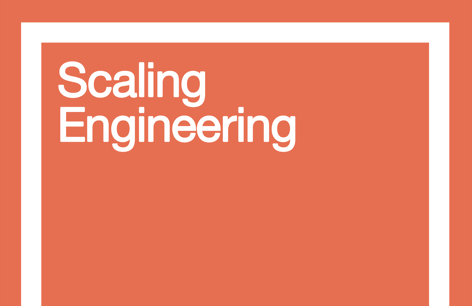 Scaling Engineering Cover